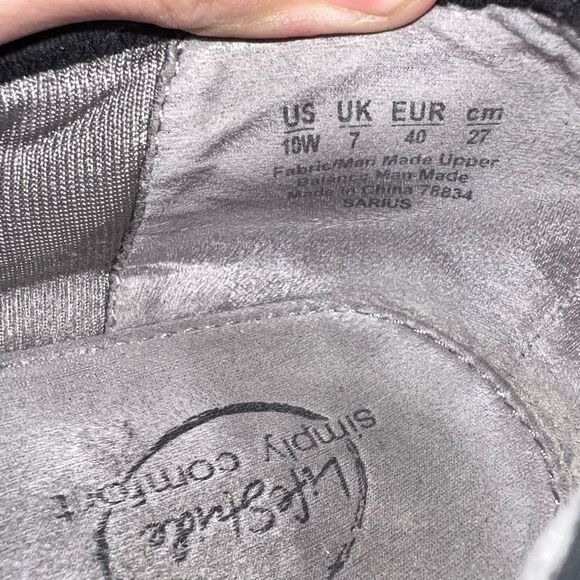 Lifestride Slip-On Black Zipper Sneakers - Picture 5 of 5